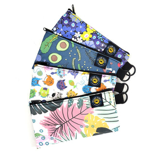 SPLASH FABRIC ZIPPER POUCHES
